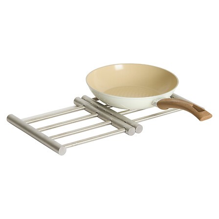 Dessous de plat extensible en inox 38 cm
