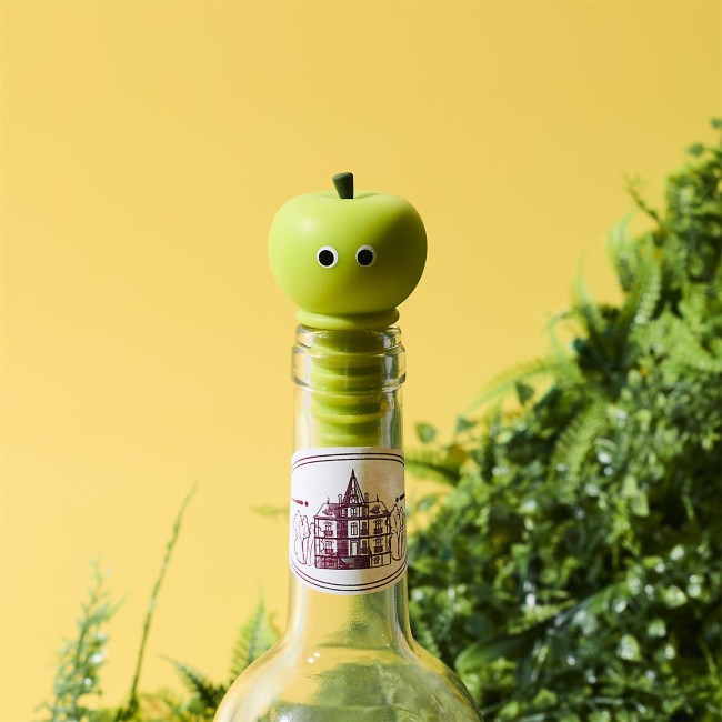 3 bouchons de bouteille en silicone forme pomme | Irisia Maison