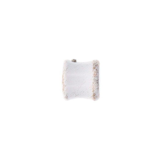 Lot de 2 embouts tringle à rideaux Ø20 mm blanc or