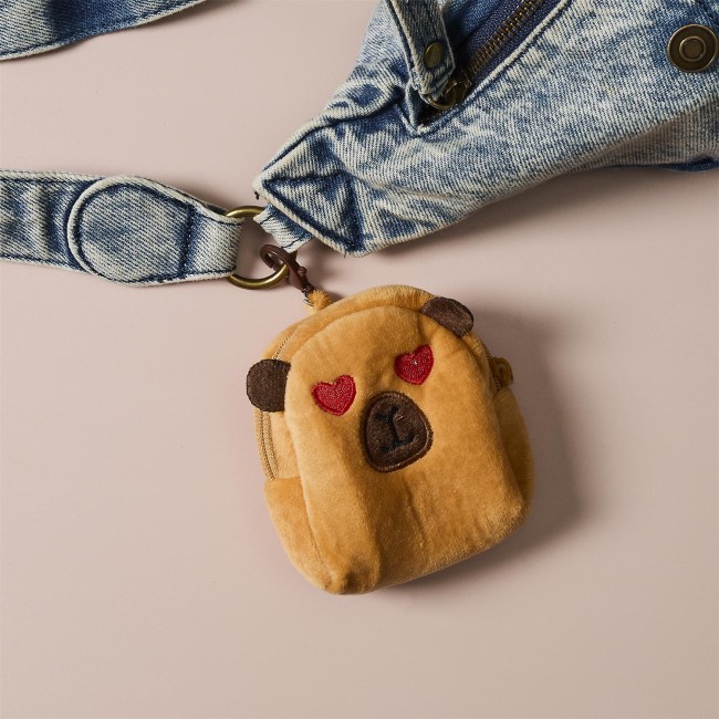 Porte-clé porte-monnaie Capybara en peluche | Irisia Maison