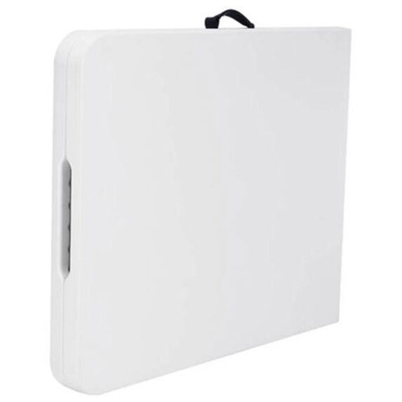 Table camping pliante 180x76x74 cm blanche polyéthylène acier