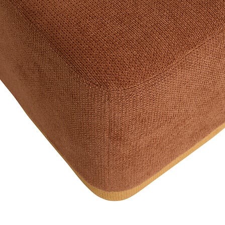 pouf 2 en 1 Doki ambre et ocre modulable