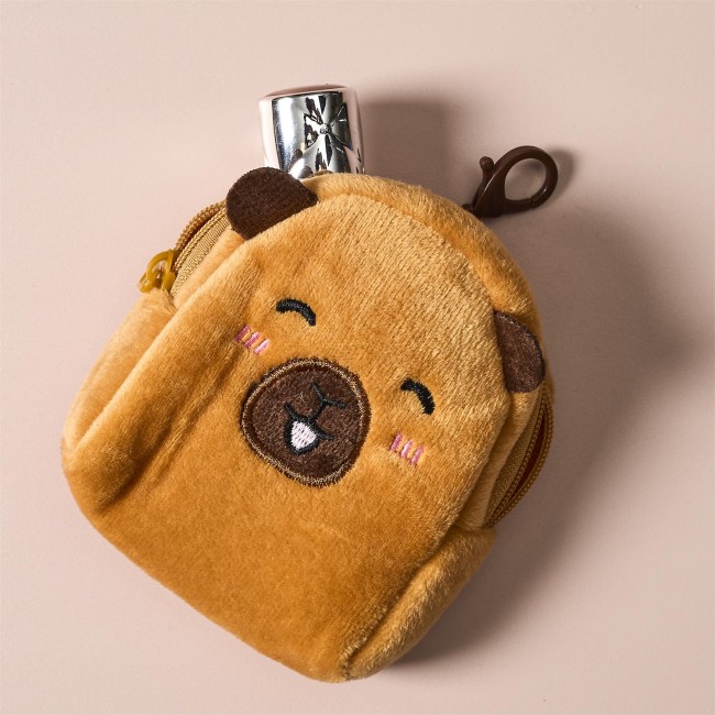 Porte-clé porte-monnaie Capybara en peluche | Irisia Maison