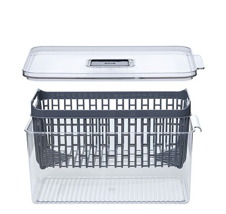 Boîte organiseur frigo 24x15cm rangement réfrigérateur plastique