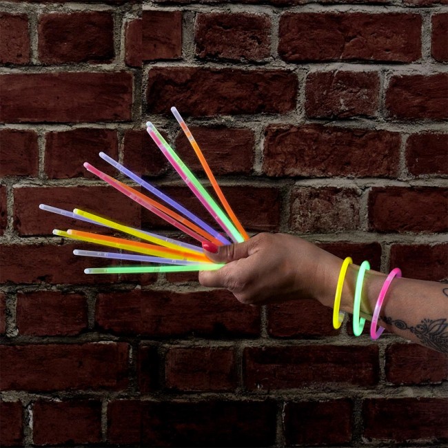 Lot 30 bâtonnets lumineux fluorescents glow sticks fête