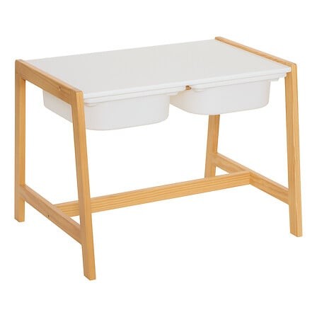 bureau enfant Bako avec 2 chaises blanc