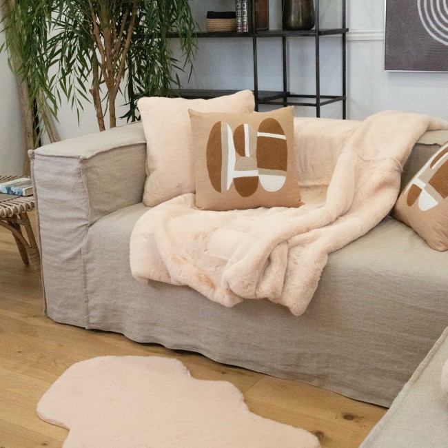 Plaid Prestige ecru 130 × 170 cm 800 g/m² | Irisia