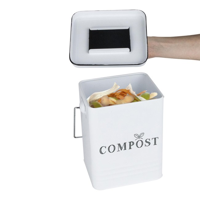 Poubelle de compostage inox 5 L avec filtre | Irisia Maison