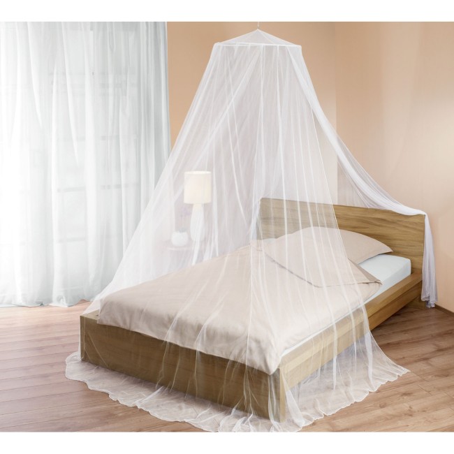Ciel de lit moustiquaire 2 personnes Ø60 cm H 2,50 m blanc – déco chambre ciel de lit moustiquaire 2 personnes 60cm 2,50m blanc protection moustiques chambre