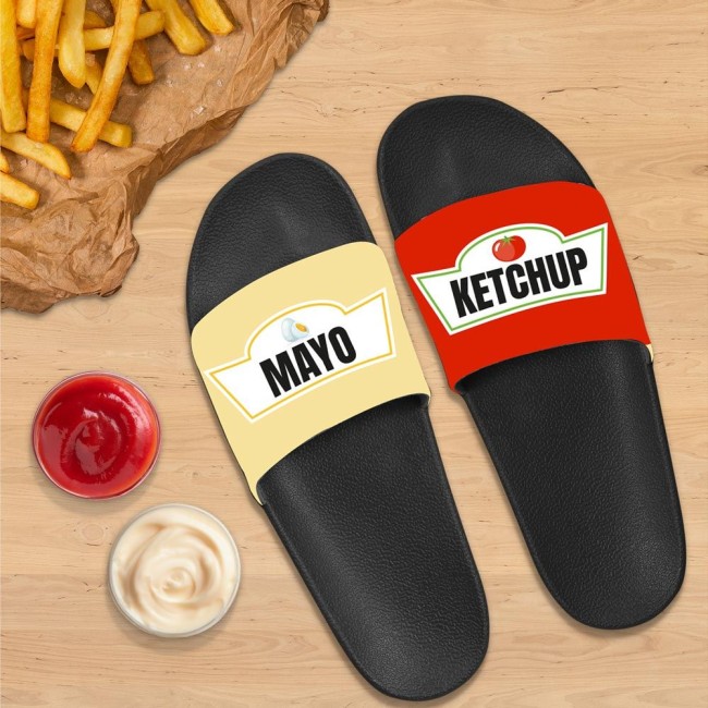 Claquettes mayo ketchup – T40-42 ou 43-45 | Irisia Maison Claquettes mayo ketchup – T40-42 ou 43-45 | Irisia Maison