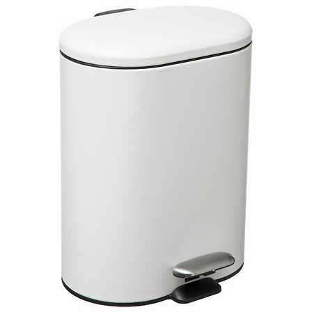 Poubelle Softclose à Pédale 6 L Blanche | Irisia Maison