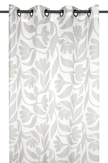 Voilage Oslo beige floral 140 × 240 cm | Irisia Maison