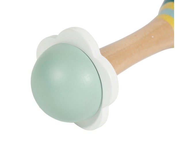 Maracas en bois motif dinosaure – jouet musical enfant sensors éveil