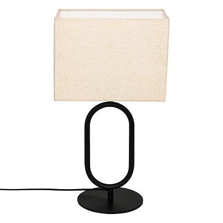 Lampe à poser métal noir 52 cm