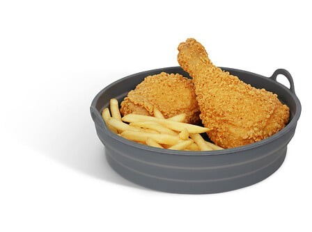 Panier Airfryer silicone 22x21 cm rond ou carré pour cuisson saine