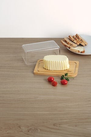 Beurrier en bambou 19,3 × 12,5 cm | Irisia Maison