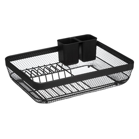 Égouttoir 1 niveau métal noir | 6 assiettes | Irisia Maison