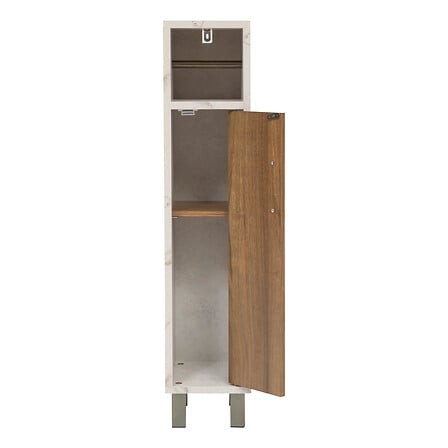 Meuble WC 86 cm avec dérouleur et rangement – gain de place salle de bain meuble wc 86 cm avec derouleur papier rangement porte salle de bain
