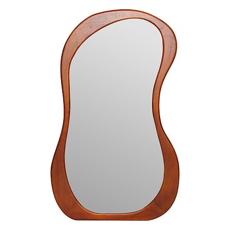 Miroir organique Alanis 120x73 cm bois – miroir mural design tendance miroir organique bois 120x73 cm design moderne deco murale interieur