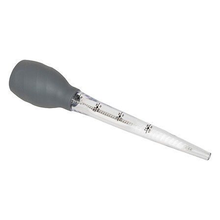 Poire à sauce avec goupillon pour arroser viandes et volailles Poire à sauce avec goupillon pour arroser viandes et volailles