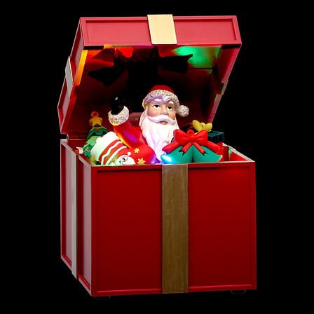 Village de Noël Père Noël lumineux 5 LED 20 cm | Irisia Maison