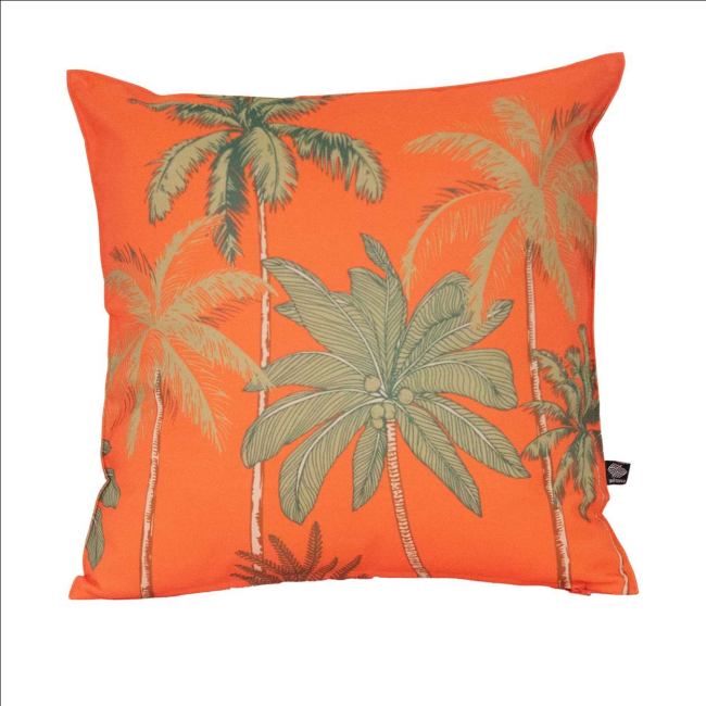 coussin exterieur palmier nectarine sud etoffe motif exotique anti uv deperlant jardin