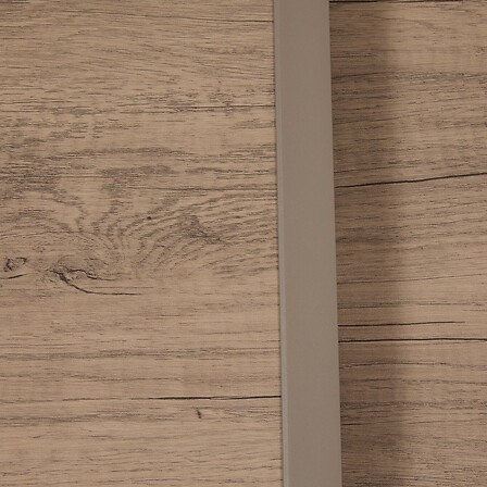 Table de jardin extensible carrée Piazza truffe café 8 places aluminium verre