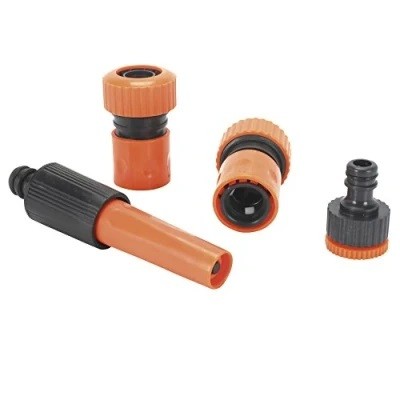 Lot 5 raccords arrosage plastique orange 19 mm – connecteurs jardin