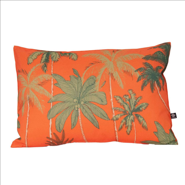 coussin exterieur palmier nectarine sud etoffe motif exotique anti uv deperlant jardin