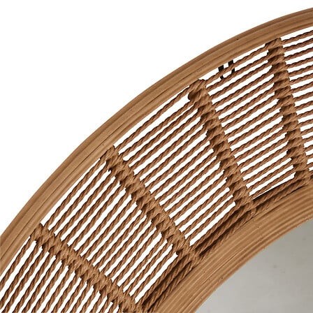 Miroir Zélie marron caramel Ø 91 cm décoration murale