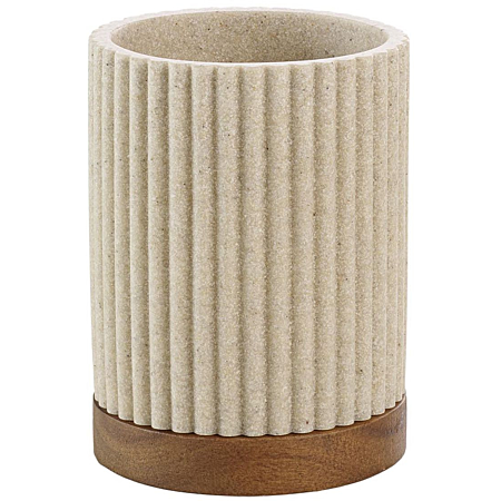 Gobelet porte-brosse à dents naturel Niagara 10,8 cm | Irisia Maison Gobelet porte-brosse à dents naturel Niagara 10,8 cm | Irisia Maison