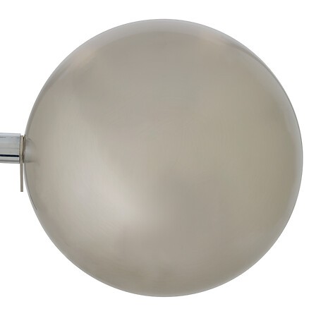 lampe à poser métal argenté 38 cm avec abat-jour orientable
