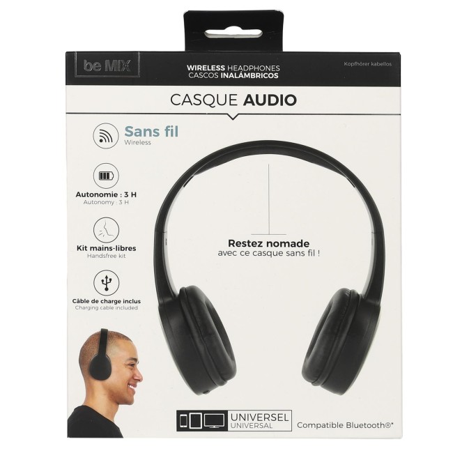 Casque Bluetooth sans fil rechargeable 4 h | Irisia Maison