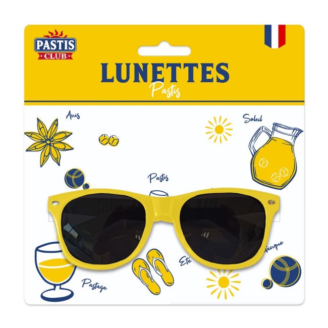 Lunettes humoristiques Pastis Man – accessoire apéro original soirée