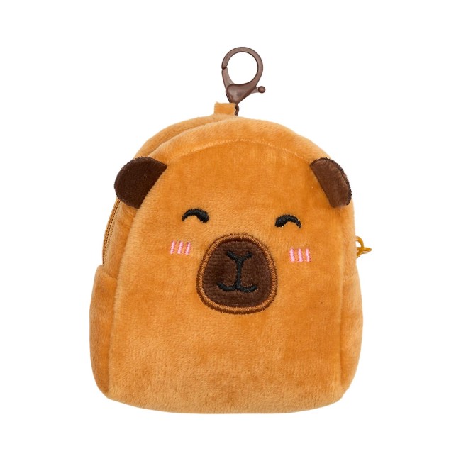 Porte-clé porte-monnaie Capybara en peluche | Irisia Maison