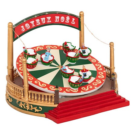 Village de Noël lumineux manège 17 LED | Irisia Maison