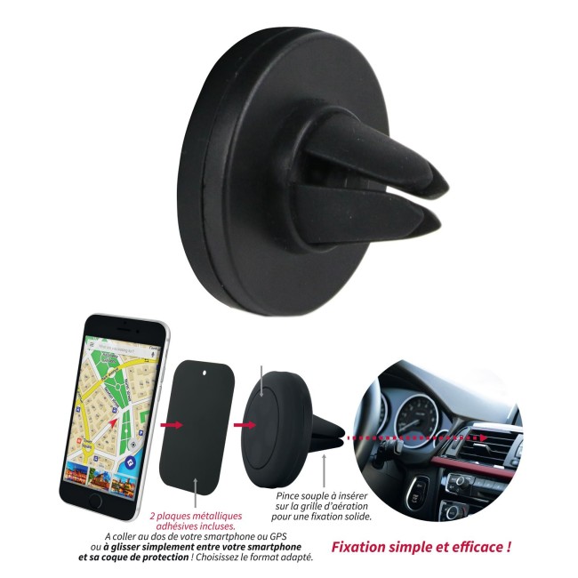 Support smartphone aimanté voiture 360° | Irisia Maison Support smartphone aimanté voiture 360° | Irisia Maison