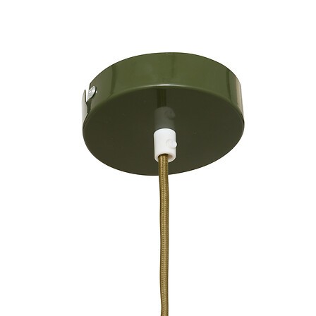 Suspension métal KAKI  Ø22 cm avec douille G9