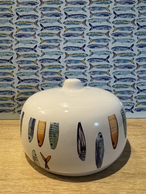 Range-éponge en céramique motif poisson Peixe | Irisia Maison