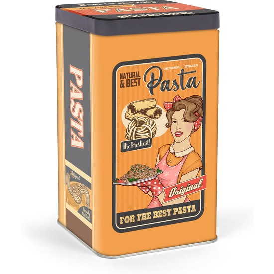 boite metal pasta italie rangement pates cuisine vintage deco