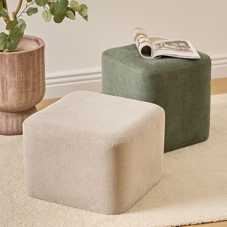 pouf 2 en 1 Doki gris et vert modulable pouf 2 en 1 Doki gris et vert modulable