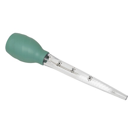 Poire à sauce avec goupillon pour arroser viandes et volailles Poire à sauce avec goupillon pour arroser viandes et volailles