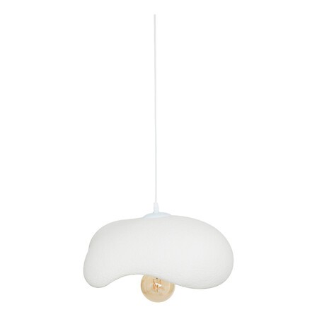 Suspension Teiva blanc 45x35 cm luminaire design moderne
