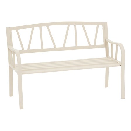 Banc de jardin Alvernia ARGILE 3 places en acier extérieur HESPERIDE Banc de jardin Alvernia ARGILE 3 places en acier extérieur HESPERIDE
