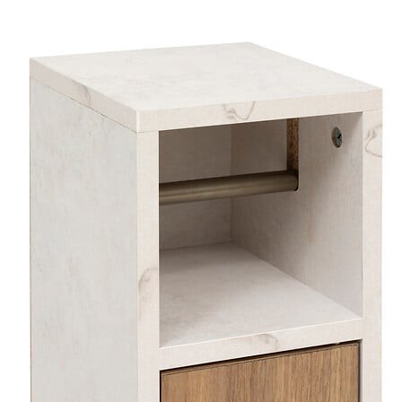 Meuble WC 86 cm avec dérouleur et rangement – gain de place salle de bain meuble wc 86 cm avec derouleur papier rangement porte salle de bain