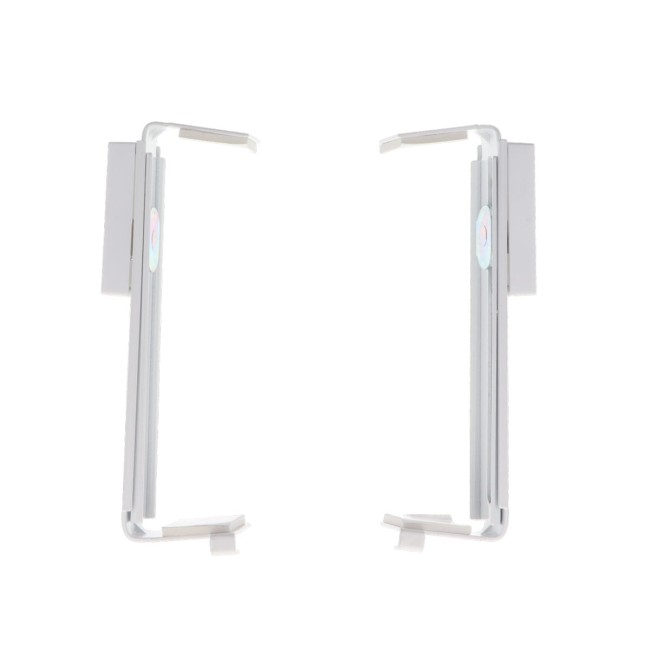 support tringle volet roulant sans percage fixation caisson blanc