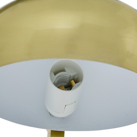 lampe à poser métal doré 38 cm avec abat-jour orientable