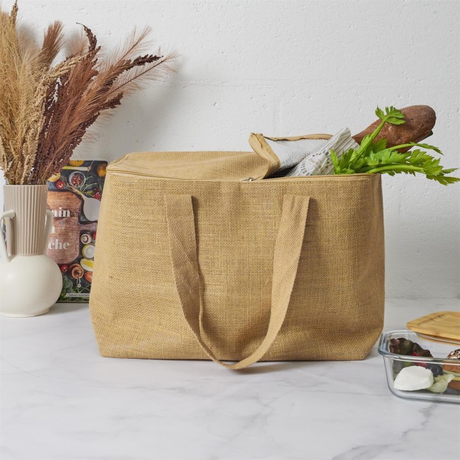Sac shopping fraîcheur en jute 40 × 25 × 30 cm | Irisia Maison
