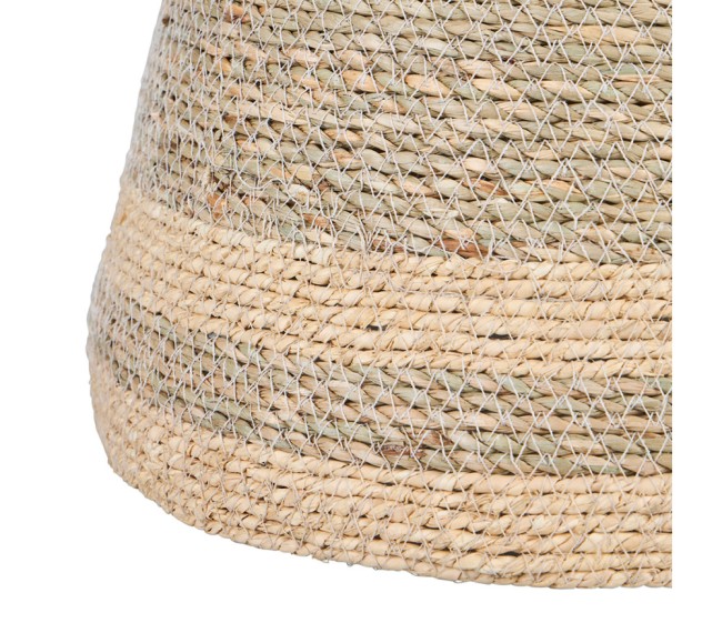 Suspension décorative non électrifiée beige Ø 35 cm – abat‑jour déco