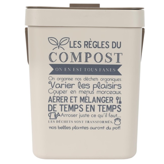Poubelle à compost avec accroche – seau compost cuisine Poubelle compost cuisine avec accroche seau déchets organiques